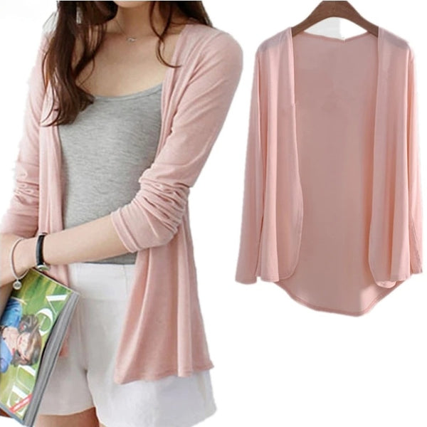 Trendy Long Sleeve Loose Knitted Casual Cardigan Sweater - TrendsetterbyTracy Boutique