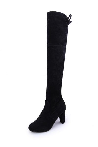 Trendy Faux Suede Slim Sexy Over The Knee  Boots - TrendsetterbyTracy Boutique