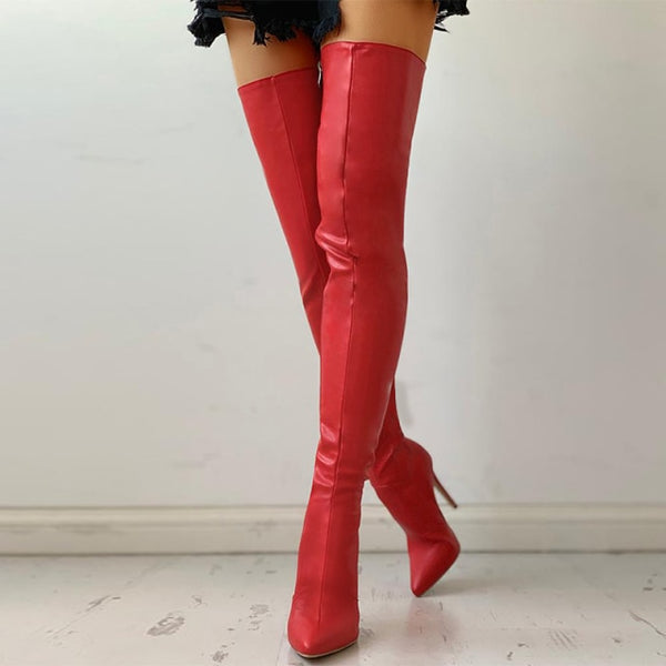 Trendy Black Sexy Over The Knee Boots - TrendsetterbyTracy Boutique
