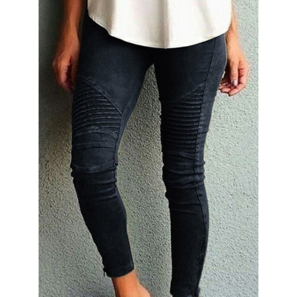 Trendy Mid Waist Skinny Stretch Pattern Jeans - TrendsetterbyTracy Boutique