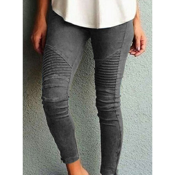 Trendy Mid Waist Skinny Stretch Pattern Jeans - TrendsetterbyTracy Boutique