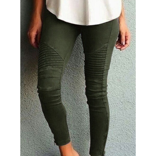 Trendy Mid Waist Skinny Stretch Pattern Jeans - TrendsetterbyTracy Boutique