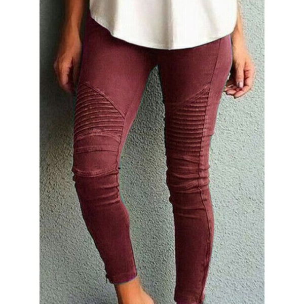 Trendy Mid Waist Skinny Stretch Pattern Jeans - TrendsetterbyTracy Boutique