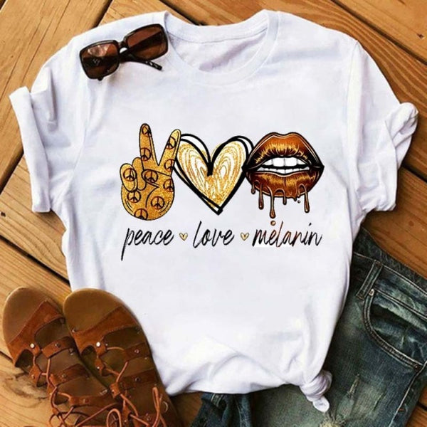 Trendy Love Lips Casual T-Shirts Tees - TrendsetterbyTracy Boutique