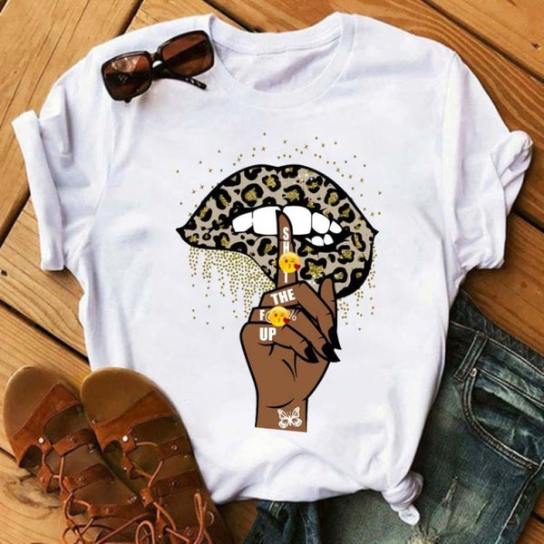 Trendy Love Lips Casual T-Shirts Tees - TrendsetterbyTracy Boutique