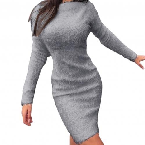 Trendy Long Sleeve Cashmere Sweater Dress - TrendsetterbyTracy Boutique