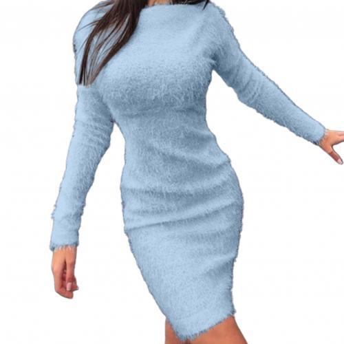Trendy Long Sleeve Cashmere Sweater Dress - TrendsetterbyTracy Boutique