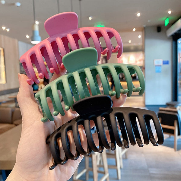 Trendy Large Solid Color Hair Claws Hair Accessories - TrendsetterbyTracy Boutique