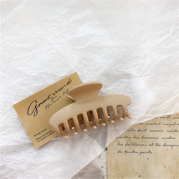 Trendy Large Solid Color Hair Claws Hair Accessories - TrendsetterbyTracy Boutique