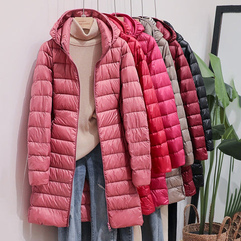 Trendy Long Puffy Ultra Casual Coat With Hood - TrendsetterbyTracy Boutique