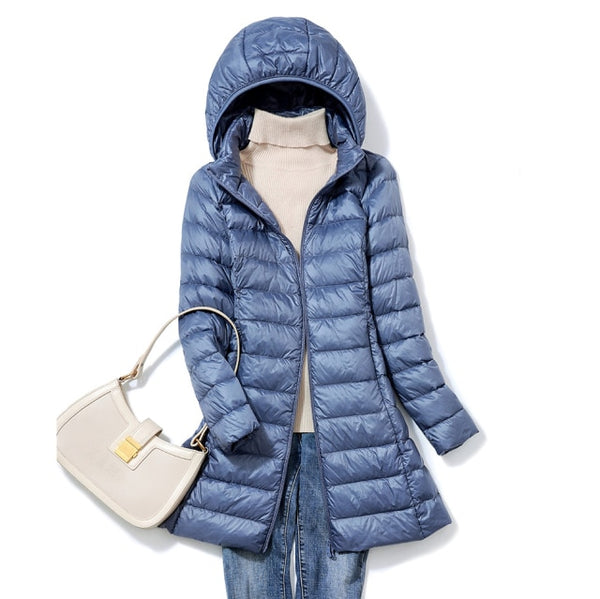 Trendy Long Puffy Ultra Casual Coat With Hood - TrendsetterbyTracy Boutique