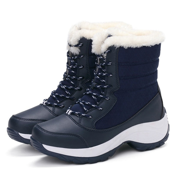 Trendy Waterproof Snow Boots With Thick Fur - TrendsetterbyTracy Boutique
