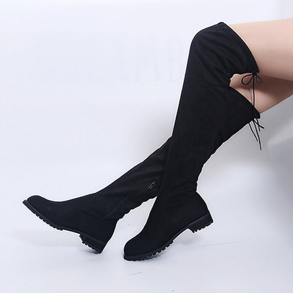 Trendy Over The Knee Suede High Boots - TrendsetterbyTracy Boutique