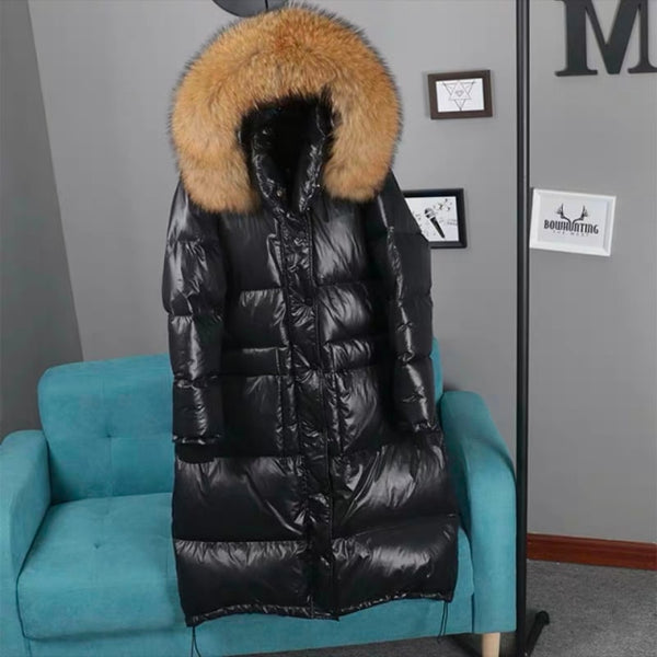 Trendy Long Puffer Fur Hood Coat - TrendsetterbyTracy Boutique