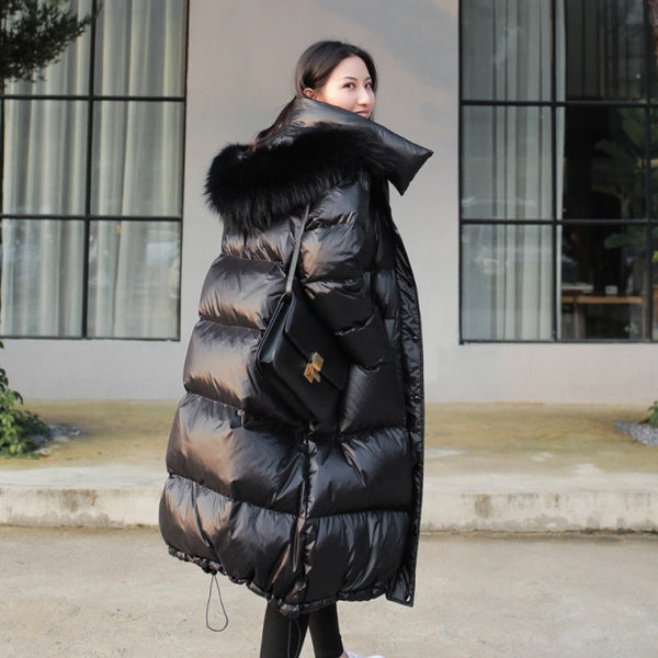 Trendy Long Puffer Fur Hood Coat - TrendsetterbyTracy Boutique