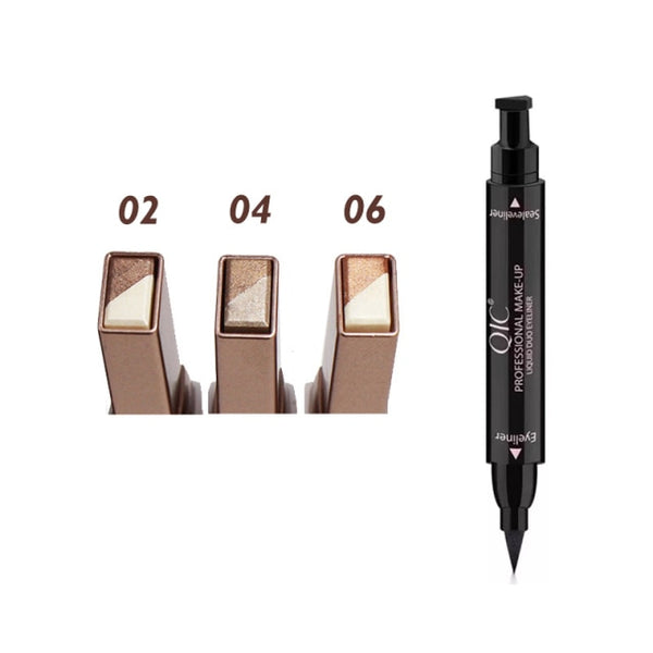 Trendy Matte Double Color Glitter Eye shadow Stick - TrendsetterbyTracy Boutique