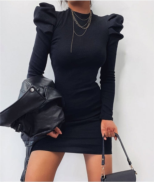 Trendy Puff Sleeve Party Dress - TrendsetterbyTracy Boutique