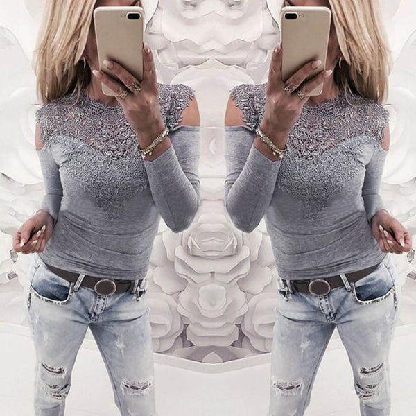 Trendy Off The Shoulder Long Sleeve Floral Blouse - TrendsetterbyTracy Boutique