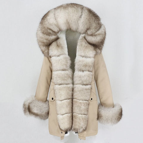 Trendy Winter Fox Fur Collar Coat - TrendsetterbyTracy Boutique