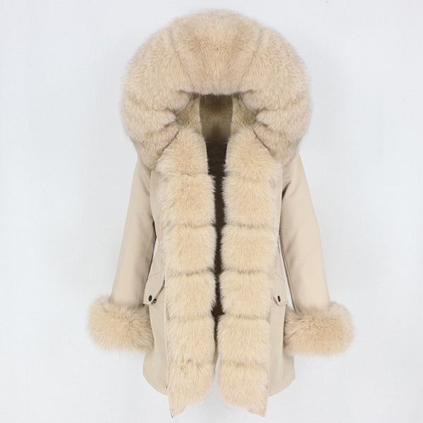 Trendy Winter Fox Fur Collar Coat - TrendsetterbyTracy Boutique