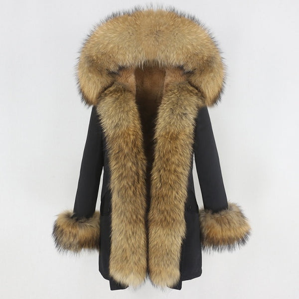 Trendy Winter Fox Fur Collar Coat - TrendsetterbyTracy Boutique