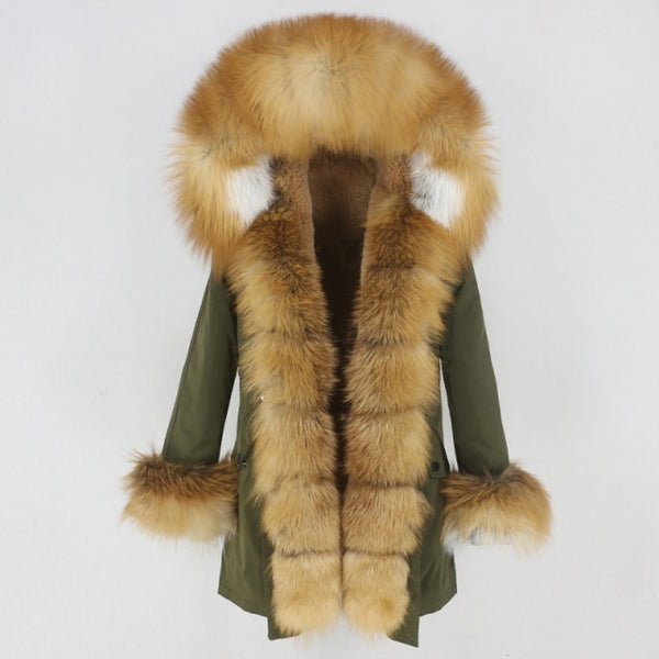 Trendy Winter Fox Fur Collar Coat - TrendsetterbyTracy Boutique
