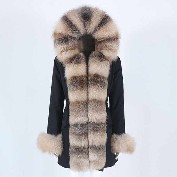 Trendy Winter Fox Fur Collar Coat - TrendsetterbyTracy Boutique