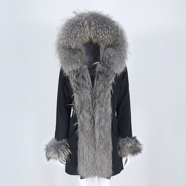 Trendy Winter Fox Fur Collar Coat - TrendsetterbyTracy Boutique