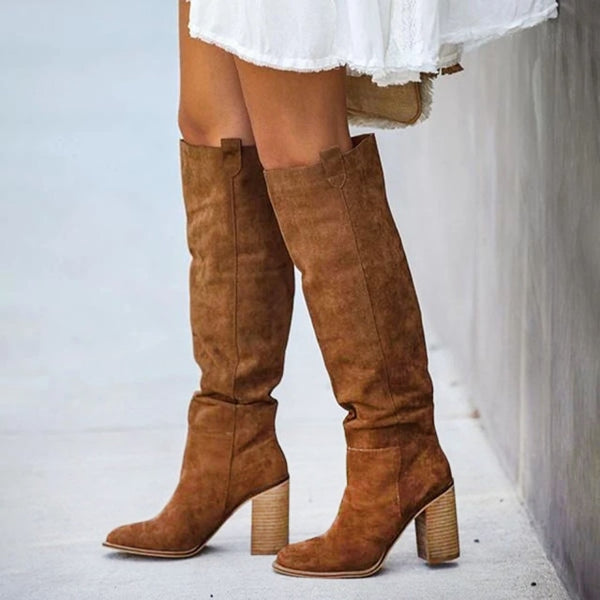 Trendy Solid Color High Heel Boots - TrendsetterbyTracy Boutique