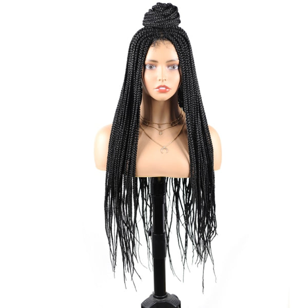 Trendy 30 INCH Ombre Brown Box Braided Lace Wigs With Baby Hair - TrendsetterbyTracy Boutique