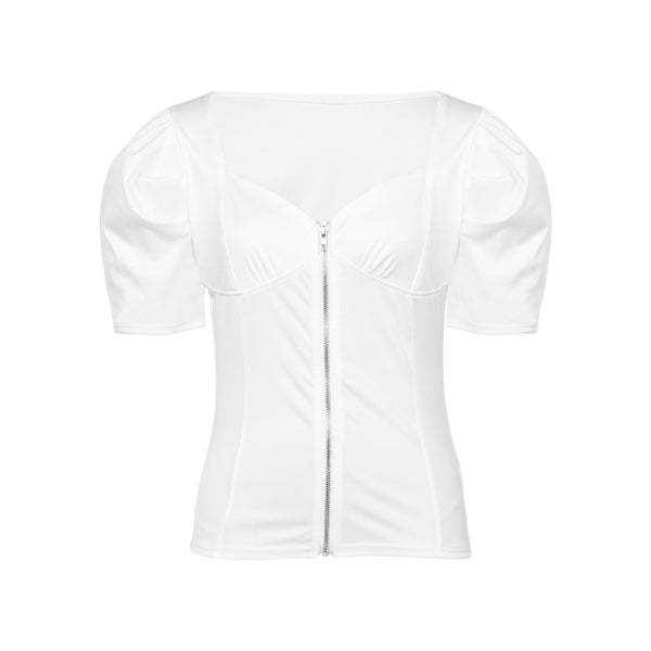 Trendy Puff Sleeve Casual Elegant Blouse - TrendsetterbyTracy Boutique