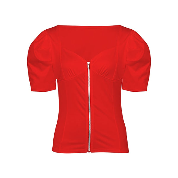 Trendy Puff Sleeve Casual Elegant Blouse - TrendsetterbyTracy Boutique