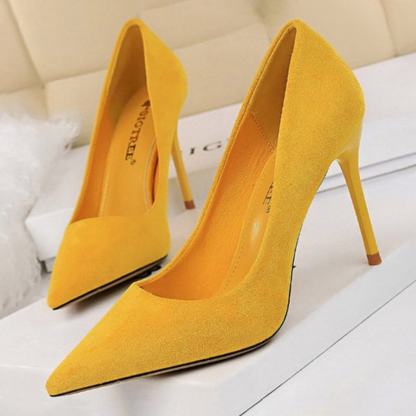 Trendy Suede Stiletto Heels - TrendsetterbyTracy Boutique