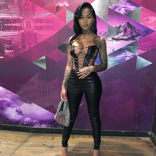 Trendy Hollow Out Fishbone Corset - TrendsetterbyTracy Boutique