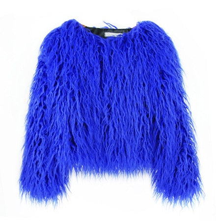 Trendy Colorful Boho Shaggy Fur Coat - TrendsetterbyTracy Boutique