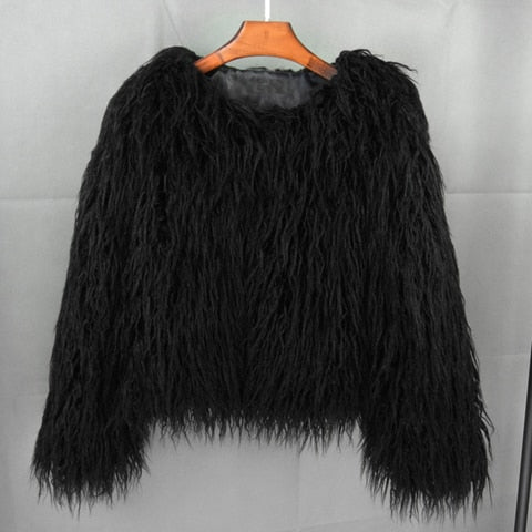 Trendy Colorful Boho Shaggy Fur Coat - TrendsetterbyTracy Boutique